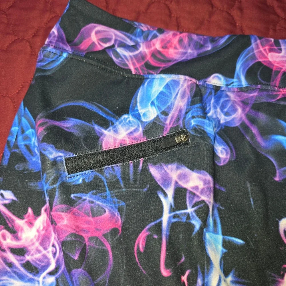 Ladies Women Water Aqua Athletic‎ Skort Large Ryandrew pockets Blue Pink Purple